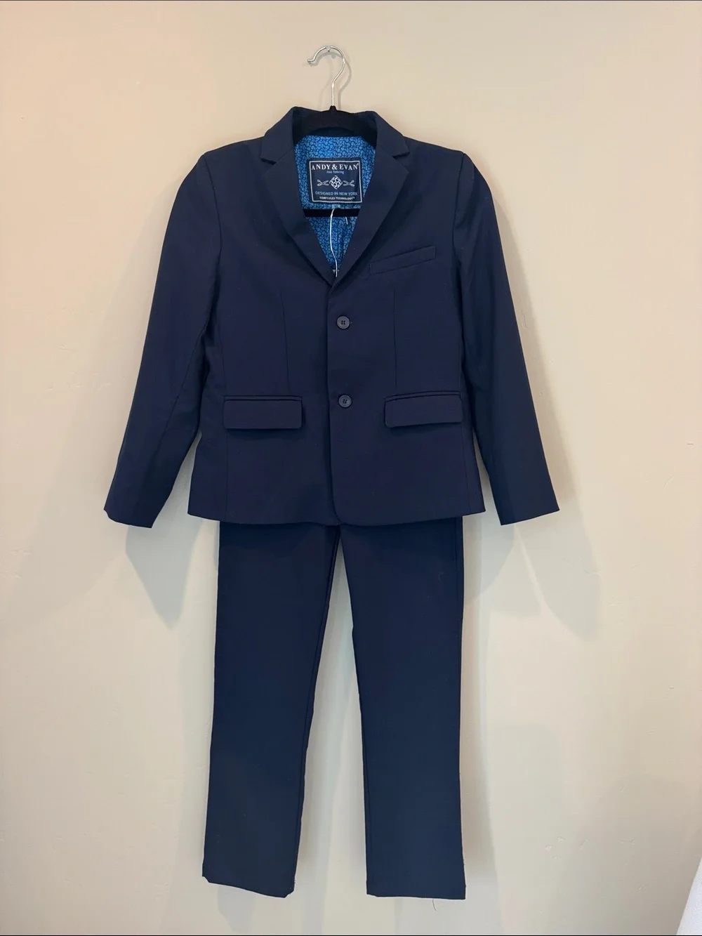 Andy & Evan Boys Navy Two-Piece Suit